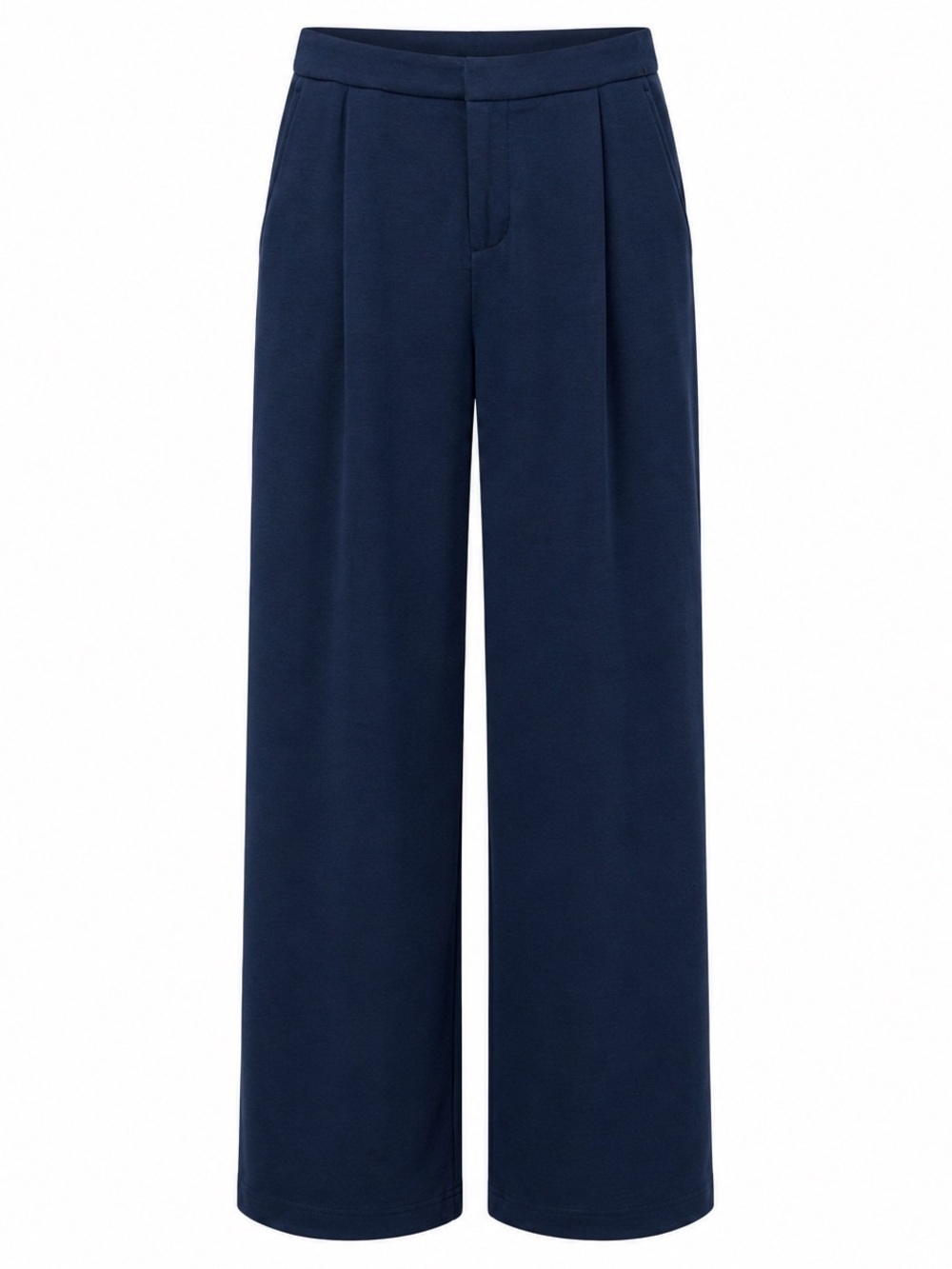 NWT Member’s Mark Women’s Wide Leg Trousers Navy Blue XS Pull-On Stretch Pants